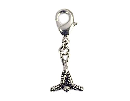 INNSPIRO NICE CHARMS Metallanhänger Hockey mit Karabiner 11x16mm 25u., 17x21mm., Metall, Kein Edelstein von INNSPIRO