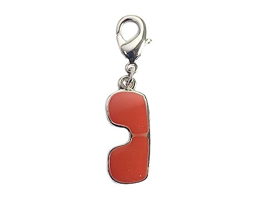 INNSPIRO NICE CHARMS Metallanhänger Sonnenbrille rot mit Karabiner 8x21mm 25u, 19x18mm., Metall, Kein Edelstein von INNSPIRO