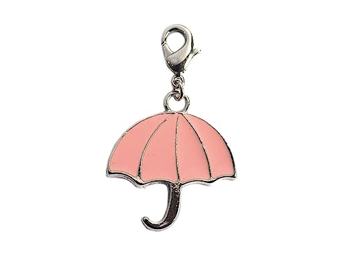 INNSPIRO NICE CHARMS Metallanhänger rosa Regenschirm mit Karabiner 24x25mm 25u., 10x15mm., Metall, Kein Edelstein von INNSPIRO