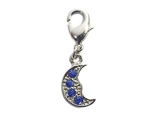 INNSPIRO NICE CHARMS Mond Anhänger aus Metall mit 4 Gleichnissen mit Karabiner 8 x 17 mm. 25u., 13mm., Metall, Kein Edelstein von INNSPIRO