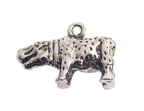 INNSPIRO NICE CHARMS Nilpferd-Anhänger aus Metall, 21 x 14 mm, 25 Stück, 10x11mm., Metall, Kein Edelstein INNSPIRO NICE CHARMS Nilpferd-Anhänger aus Metall, 21 x 14 mm, 25 Stück, 10x11mm., Metall, Kein Edelstein von INNSPIRO