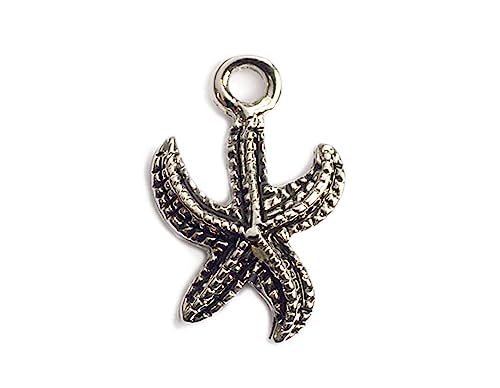 INNSPIRO NICE CHARMS Seestern-Anhänger aus Metall, 11 x 15 mm, 25 Stück, 14x15mm., Metall, Kein Edelstein INNSPIRO NICE CHARMS Seestern-Anhänger aus Metall, 11 x 15 mm, 25 Stück, 14x15mm., Metall, Kein Edelstein von INNSPIRO