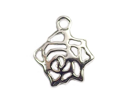 INNSPIRO Nice Charms Anhänger aus Metall, Rosa, 13 x 15 mm, 25 Stück, 13x17mm., Metall, Kein Edelstein INNSPIRO Nice Charms Anhänger aus Metall, Rosa, 13 x 15 mm, 25 Stück, 13x17mm., Metall, Kein Edelstein von INNSPIRO