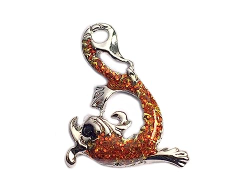 INNSPIRO Nice Charms Anhänger aus Metall, orientalischer Fisch, rot, 13 x 17 mm, 25 Stück, 22x22mm., Metall, Kein Edelstein von INNSPIRO