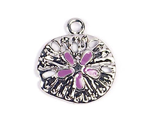 INNSPIRO Nice Charms Anhänger aus Metall, rund, violett, Durchmesser 15 mm, 25 Stück, 20mm., Metall, Kein Edelstein von INNSPIRO