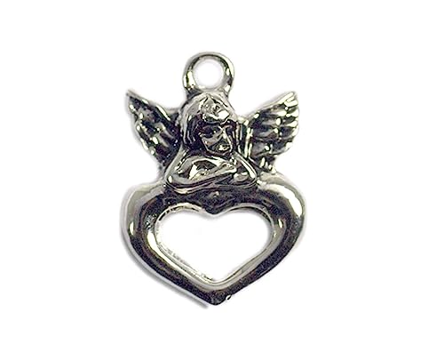 INNSPIRO Nice Charms Anhänger aus Metall mit Herz, 10 x 15 mm, 25 Stück, 20mm., Metall, Kein Edelstein von INNSPIRO