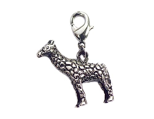 INNSPIRO Nice Charms Giraffe Metall Anhänger mit Karabiner 22x22mm 25u., 11x24mm., Metall, Kein Edelstein von INNSPIRO