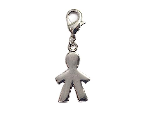 INNSPIRO Nice Charms Kinder-Anhänger aus Metall, mit Karabiner, 12 x 21 mm, 25 Stück., 15x17mm., Metall, Kein Edelstein von INNSPIRO