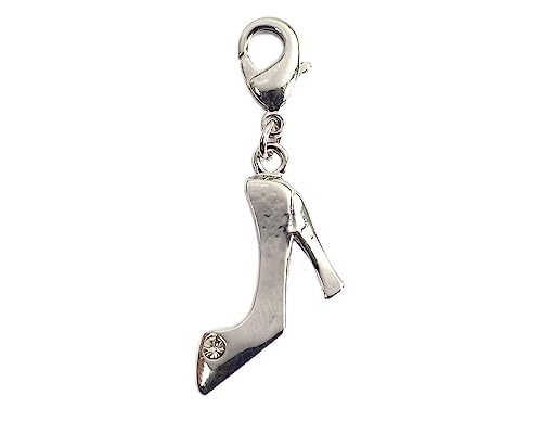 INNSPIRO Nice Charms Metall-Anhänger, Absatzschuh mit Karabiner, 14 x 25 mm, 25 Stück., 13x18mm., Metall, Kein Edelstein von INNSPIRO