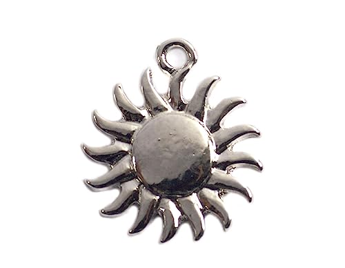 INNSPIRO Nice Charms Metall-Anhänger, Sonne, Durchmesser: 16 mm, 25 Stück., 16x20mm., Metall, Kein Edelstein INNSPIRO Nice Charms Metall-Anhänger, Sonne, Durchmesser: 16 mm, 25 Stück., 16x20mm., Metall, Kein Edelstein von INNSPIRO