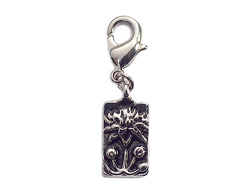 INNSPIRO Nice Charms Metall-Anhänger Blume mit Karabiner 8 x 16 mm. 25 Stück., 9x20mm., Metall, Kein Edelstein von INNSPIRO