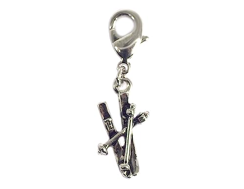 INNSPIRO Nice Charms Metall-Anhänger mit Karabiner 10 x 19 mm. 25 u., 10x18mm., Metall, Kein Edelstein von INNSPIRO