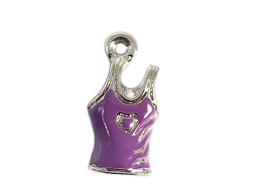 INNSPIRO Nice Charms Metallic-Anhänger, violett, 8 x 15 mm, 25 Stück, 4x26mm., Metall, Kein Edelstein von INNSPIRO