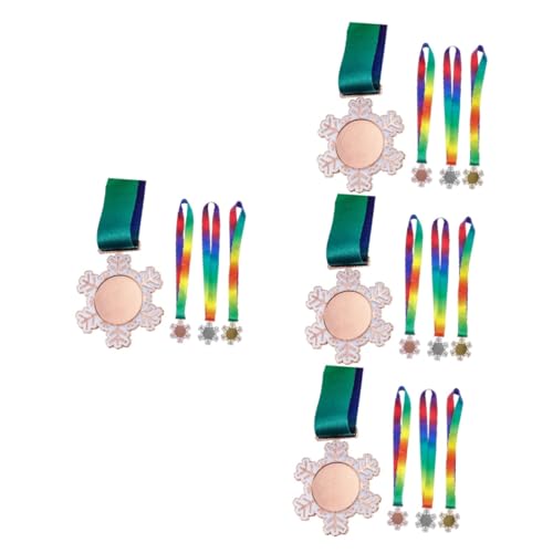 INOOMP 12 Stk Kinder Medaille pokale für kinder medaillen für kinder Parteimedaillen Medaille für Kinderveranstaltungen das Geschenk Geschenke Kindermedaillen hängen Rennmedaille Metall von INOOMP