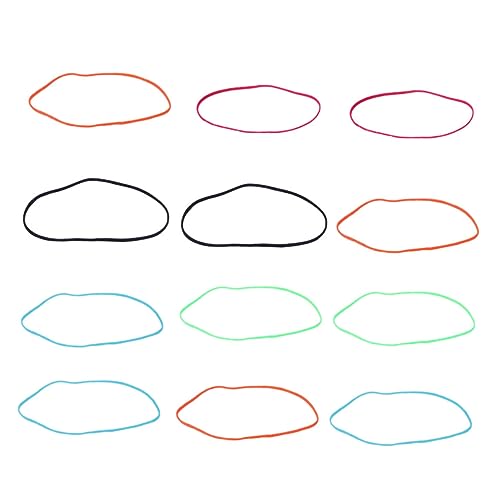 INOOMP 12stücke Elastischer Haarreif -kopftuch Fitness-haarband Sport Stirnband Für Männer Und Frauen Atmungsaktiv Und Strapazierfähig Geeignet Für Fußball Basketball Tennis Yoga von INOOMP