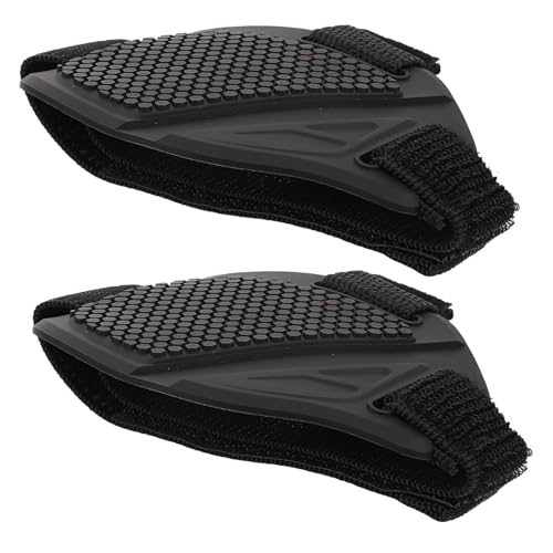 INOOMP 2 Stück Motorrad Schuhschutz aus Robustem Gummi Wasserdichter Schaltgummi Schuhüberzug Schützt Schuhe vor Kratzern Beim Schalten für Motorradfahrer von INOOMP