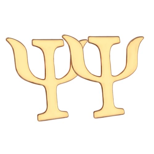 INOOMP 2 Stück Retro Brosche Nadeln aus Legierung Psychologie Design Anstecker für Kleidung Taschen Hüte Vintage Broschen für Männer und Frauen Vielseitig Einsetzbar von INOOMP