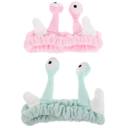 INOOMP 2stücke Stirnbänder Aus Plüsch Für Frauen Zum Waschen Gesichts Für Make-up Mit Schneckendesign Rutschfestem Kopfband Für Hautpflege Und Haare von INOOMP