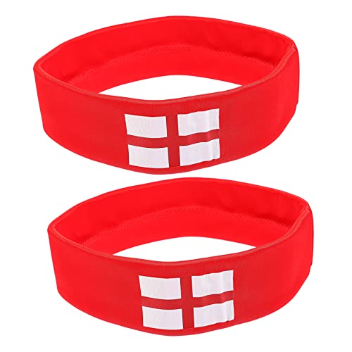 INOOMP 2st Wm-stirnband Kopfschmuck Für Männer/frauen Haarbänder Für Damenhaar Rotes Stirnband Sport-stirnband Für Männer Stirnbänder Für Männer Liefern Stoff Fräulein Schmücken Fußball von INOOMP