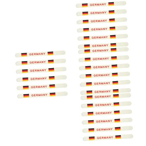 INOOMP Armband 24 Stk 2022 Fußballarmbänder Armbänder Verzierungen Erinnerungsgeschenke Nationalflaggenarmbänder Armbänder für Sportspiele Mannschaft schmücken das Banner Poster von INOOMP