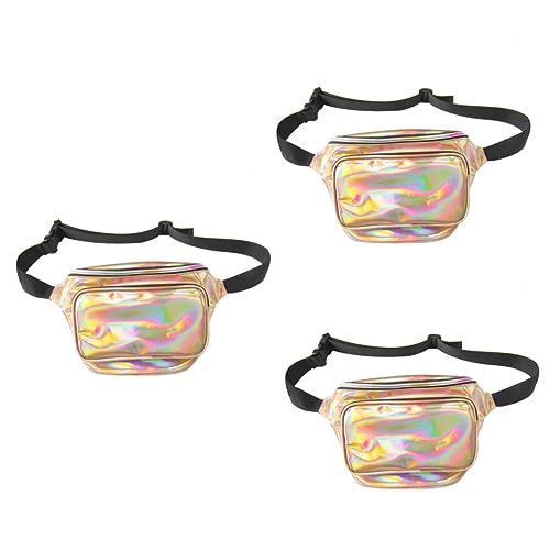 INOOMP 3st Crossbody-Brusttaschen Für Frauen Gürteltasche Brusttasche Für Damen Crossbody Hüfttasche Für Damen Umhängetaschen Für Damen Brusttasche Mit Hologramm Fräulein Straße von INOOMP