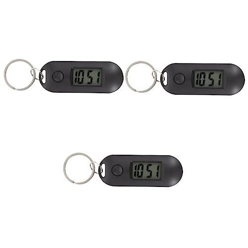 INOOMP 3stücke Schlüsselanhänger Digitaluhr Für Schüler Leise Hängende Uhr Im Kreativen Design Für Im Unterricht Langlebig Und Leicht von INOOMP