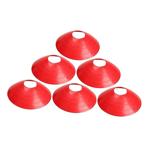 INOOMP 40st Mini-fußballhütchen Übungskegel Fußball-trainingskegel Flache Punktmarkierungen Fußballkegel Feldmarkierungsscheiben Feldkegelmarker Sportgeräte Kinder Fußball Training Runden von INOOMP