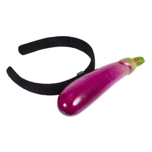 INOOMP 4stücke Lustige -haarreifen Mit Realistischem Auberginen-design Für Kostümpartys Festivals Und Kreative Anlässe Bequeme Leichte Haaraccessoires von INOOMP