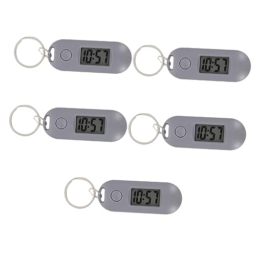 INOOMP 5stücke Schlüsselanhänger Digitaluhr Für Studenten Leichtes Design Stumm Mit Großem Display Für Schule Und Alltag Bunten Farben Erhältlich von INOOMP