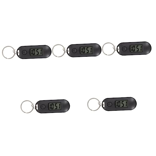 INOOMP 5stücke Schlüsselanhänger Digitaluhr Für Studenten Stumme Hängende Uhr Bunten Farben Kreative Geschenkidee Für Schule Leicht Und Langlebig Ergänzung Für Schlüssel Oder von INOOMP
