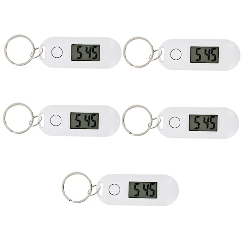 INOOMP 5stücke Schlüsselanhänger Uhr Für Studenten Design Mit Anzeige Tragbare Praktische Taschenuhr Schule Und von INOOMP
