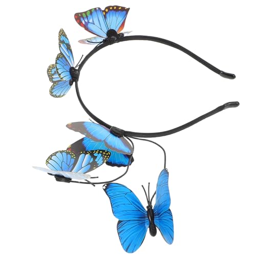 INOOMP Butterfly Fascinator Haarreif Für Schmetterlingskopfschmuck Für Hochzeiten Partys Und Fotoshootings Stilvolles Accessoire Für Besondere Anlässe von INOOMP