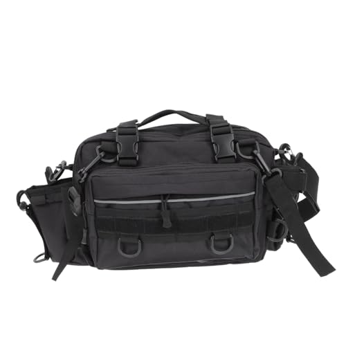 INOOMP Große Multifunktionale Angeltasche aus Robustem Material Tragbare Outdoor Aufbewahrungstasche für Angler und Erholung Vielseitige Schultertasche für Camping Laufen und Fotografie von INOOMP