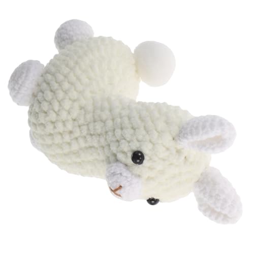 INOOMP Handgefertigtes Häkel-alpaka Anhänger Weiches Gestricktes Alpaka Kuscheltier als Dekorativer Schlüsselanhänger und Anhänger für Taschen Rucksack Auto-innenspiegel Künstlerisches von INOOMP