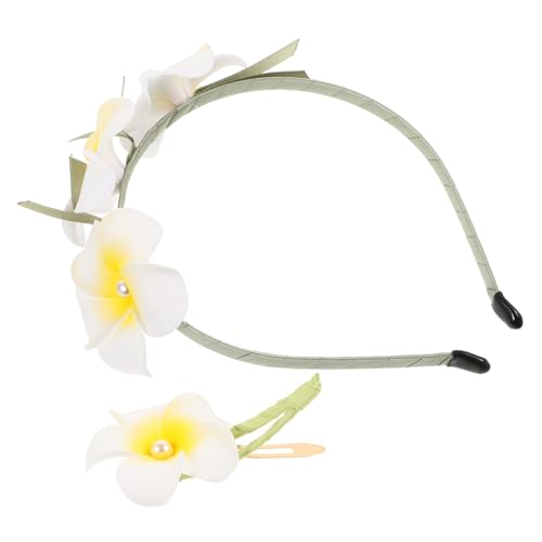 INOOMP Hawaiianische Plumeria Haarspangen Blüten Haarschmuck für Damen Sommerparty Strandurlaub Modisch Leicht Tragbar Elegant und Stabil von INOOMP