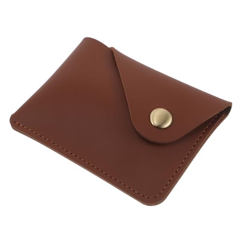 INOOMP Mini Change Holder Wallet Aus Fake-Leder Vintage Slim Organizer Für Kreditkarten Visitenkarten Und Bargeld Kompakter Kartenetui Mit Münzfach Für Unterwegs von INOOMP