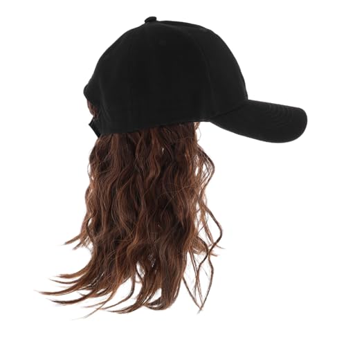 INOOMP Herrenhutperücke -haarperücken Mit Kurzhaar Für Campinghut Vintage-hüte Männer Und Lässige Baseballkappe Fischerhut Perückenzubehör Für Frauen von INOOMP