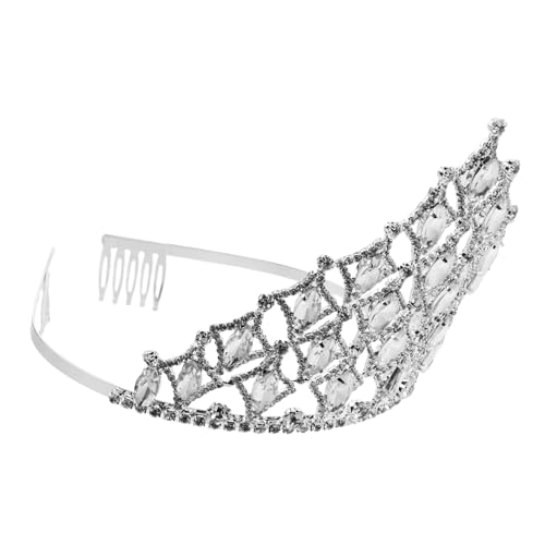 INOOMP Krone Für Königin Strass-tiara Mit Haarkamm Kopfschmuck Für Abschlussball Party Hochzeit Kostüm Festzug Theateraufführung von INOOMP