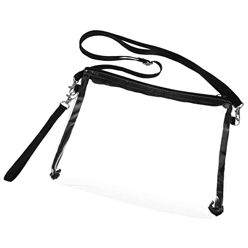 INOOMP Transparente Handtasche Klare Tragetasche Stadiongeldbörse Klare Handtaschen Sporttasche Klare Stadionbeutel Klares Beutelstadion Schultertasche Klare Stadiontasche Kreuzen Pvc von INOOMP