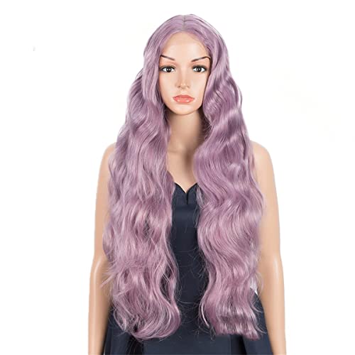 Lace Front Perücken,Synthetische Perücke Lockere Tiefe Wellen Spitze Perücke Für Frauen Lange Wassergewellte Spitze Perücke Ombré Blonde Perücke Cosplay Perücke,C,24 inch von INPETS