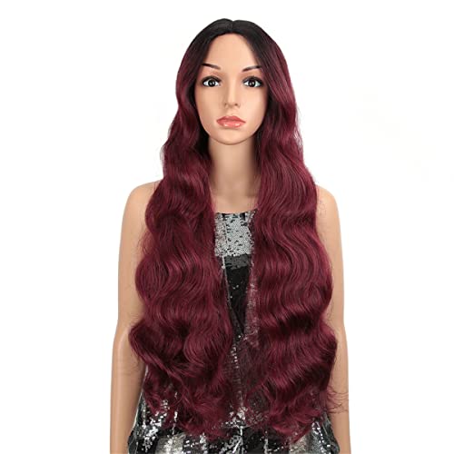 INPETS Lace Front Perücken,Synthetische Wasserwellen Spitzenteil Perücke Für Schwarze Frauen Lolita Perücke Tiefe Welle Grün Cosplay Hitzebeständige Faser,H,30 inch von INPETS