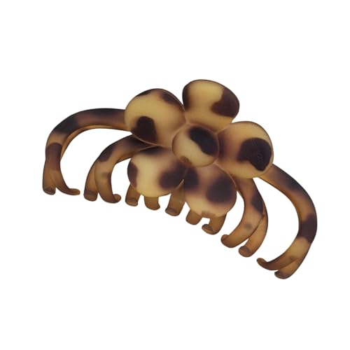Haarklammer für Damen, Leopardenmuster, große Kiefer, lang, stilvoll, ABS-Accessoire-Clip für Damen von INSEOWI