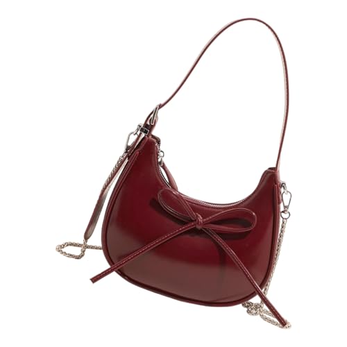 INSEOWI Damen-Umhängetasche, PU-Leder, Achselhöhle, süße Schleifen, Unterarm-Geldbörse, Pendeln, trendiger Crossbody für den täglichen Gebrauch, süße Schleifen, Crossbody, Unterarm-Geldbörse von INSEOWI