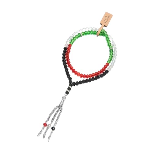 INSEOWI Elegant Ramadans Festival Schmuck Handgefertigtes Kristallperlenarmband Quasten Handkette Mit Komplizierten Fransen Quasten Armband Für Frauen von INSEOWI