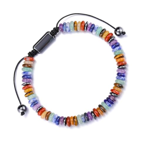 INSEOWI Hypoallergene Fliegende Scheiben Steinperlen Armband Handgefertigt Verstellbarer Handkettenschmuck Für Den Täglichen Gebrauch Freien Anpassbares Perlensteinarmband von INSEOWI