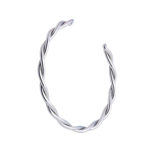 INSEOWI Praktische Hohe Polierte Spiralen Manschettenarmband Komfortable Alltagsbekleidung Mit Geschenken Beutel Täglich Gebrauch Casual Kee Modische Edelstahlarmarm Armaturen von INSEOWI