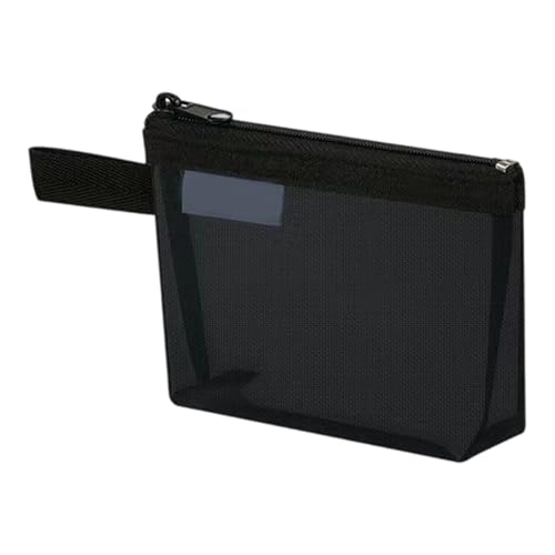 Nylon-Aufbewahrungsbeutel mit Griff, Reißverschluss, Kosmetiktasche, Reise-Kulturbeutel für Schule, Büro, Kompakter Make-up-Organizer, B Nylon-Aufbewahrungsbeutel mit Griff, Reißverschluss, Kosmetiktasche, Reise-Kulturbeutel für Schule, Büro, Kompakter Make-up-Organizer, B von INSEOWI