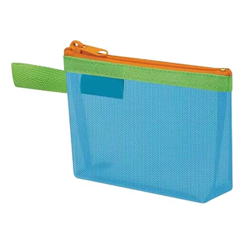 Nylon-Aufbewahrungsbeutel mit Griff, Reißverschluss, Kosmetiktasche, Reise-Kulturbeutel für Schule, Büro, Kompakter Make-up-Organizer, D Nylon-Aufbewahrungsbeutel mit Griff, Reißverschluss, Kosmetiktasche, Reise-Kulturbeutel für Schule, Büro, Kompakter Make-up-Organizer, D von INSEOWI