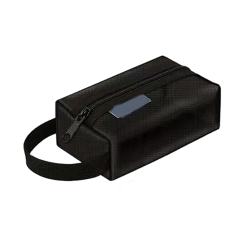 Nylon-Aufbewahrungsbeutel mit Griff, Reißverschluss, Kosmetiktasche, Reise-Kulturbeutel für Schule, Büro, Kompakter Make-up-Organizer, h Nylon-Aufbewahrungsbeutel mit Griff, Reißverschluss, Kosmetiktasche, Reise-Kulturbeutel für Schule, Büro, Kompakter Make-up-Organizer, h von INSEOWI