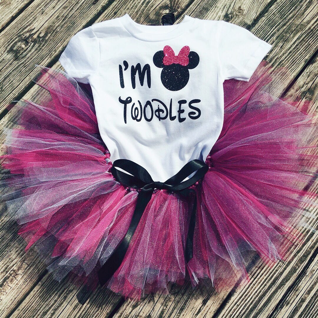 Ich Bin Twodles Geburtstags-Outfit, Minnie Maus Tutu Set, Ich Twodles Geburtstags-Shirt, 2.geburtstags-Outfit Ich Bin Twodles Geburtstags-Outfit, Minnie Maus Tutu Set, Ich Twodles Geburtstags-Shirt, 2.geburtstags-Outfit von INSPIREDBYELIANA